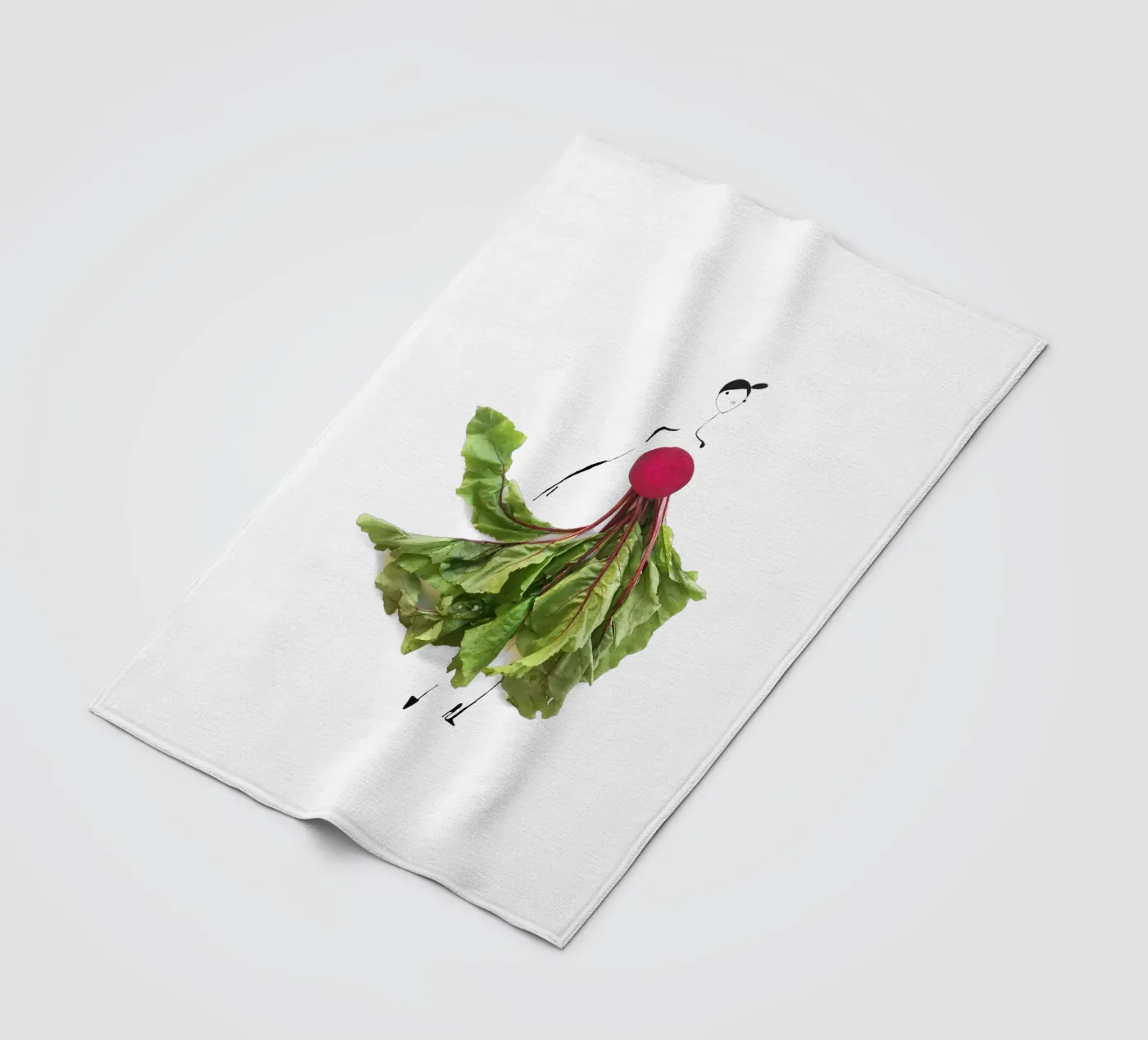 Beet Greens fleecedeken van Gretchen Roehrs