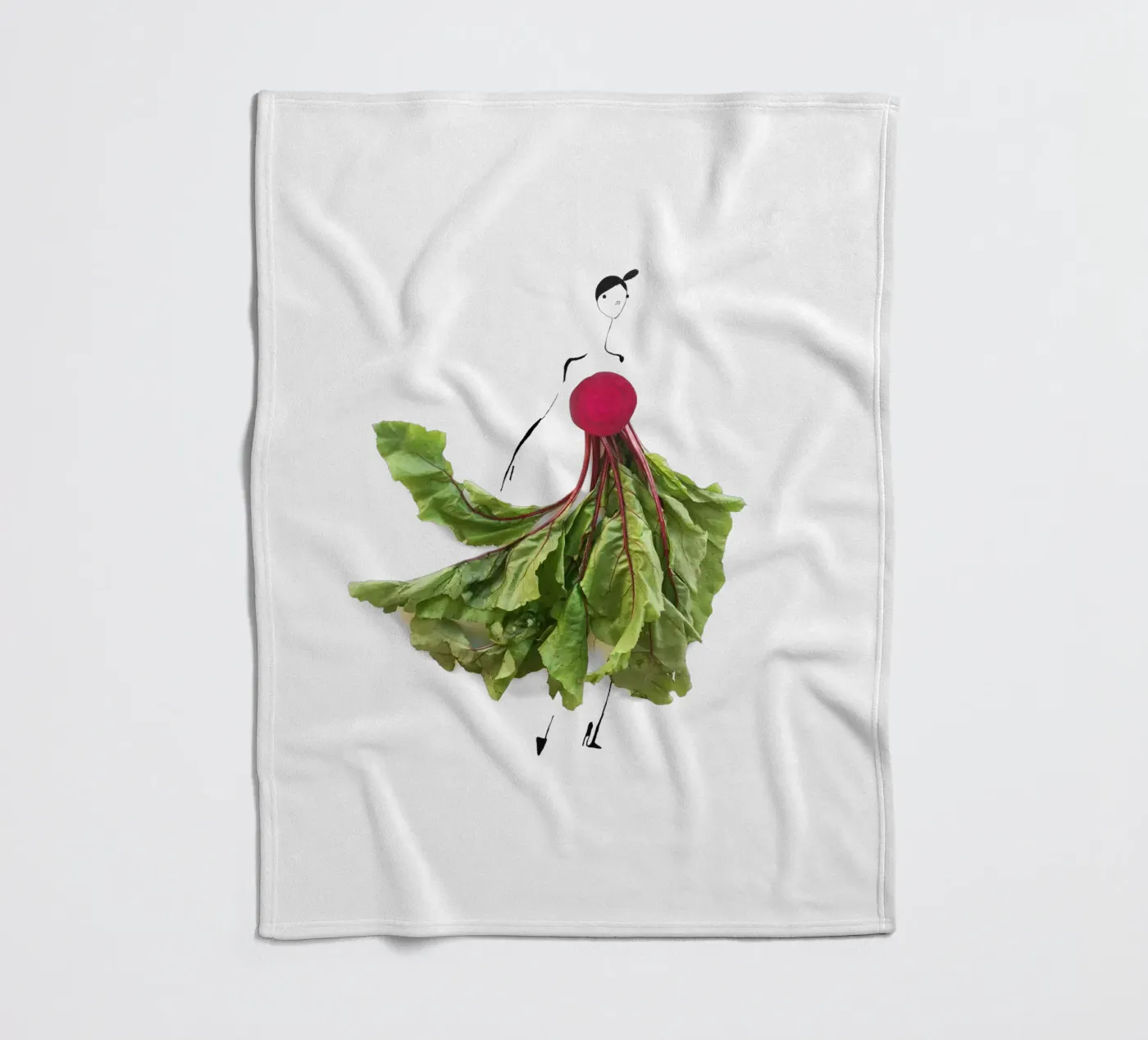 Beet Greens Fleecedecke von Gretchen Roehrs