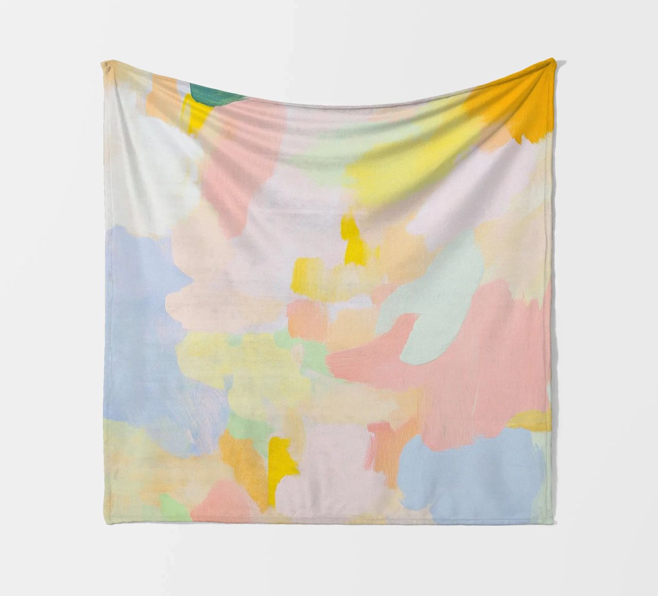 Abstrakt Rosa Licht Frühling Pastell Fleecedecke von Euphoria Theresa