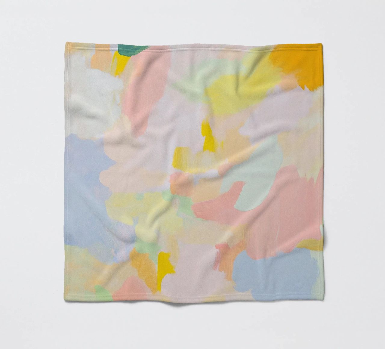 Abstrakt Rosa Licht Frühling Pastell Fleecedecke von Euphoria Theresa