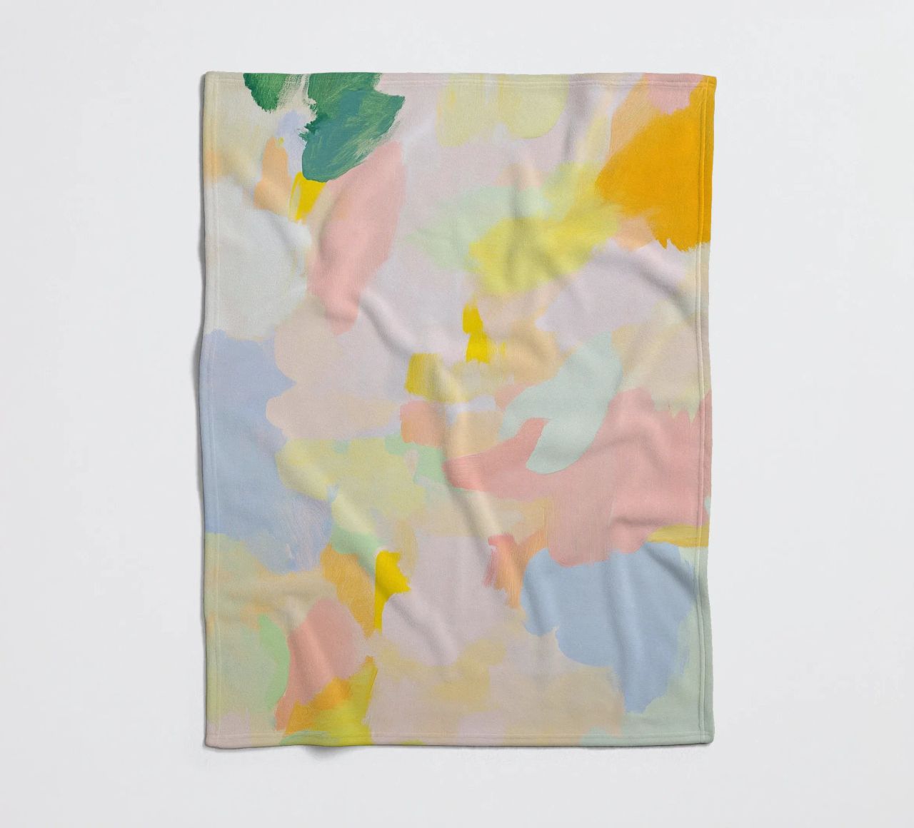 Abstrakt Rosa Licht Frühling Pastell Fleecedecke von Euphoria Theresa
