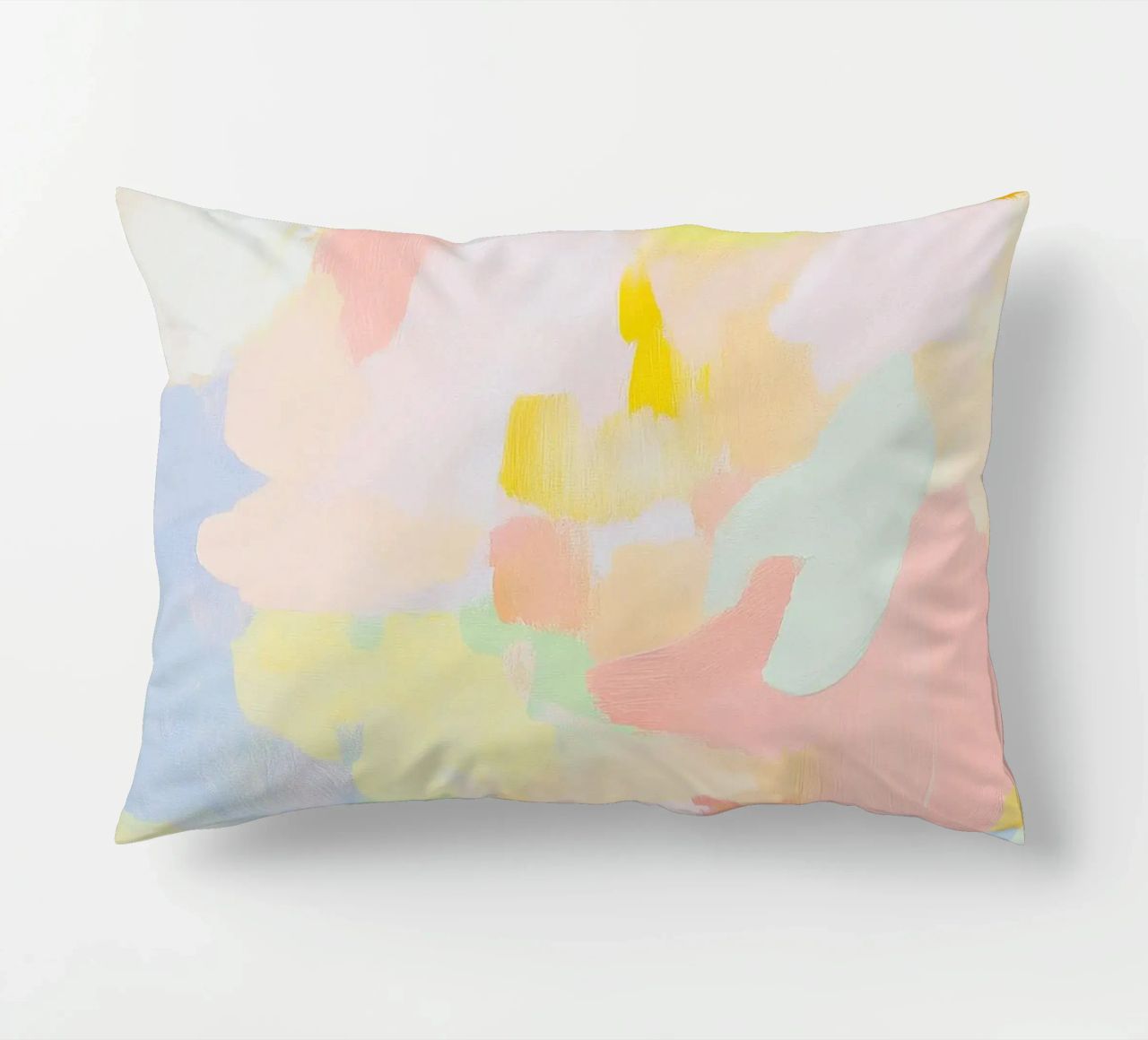 Abstrakt Rosa Licht Frühling Pastell Kissen von Euphoria Theresa