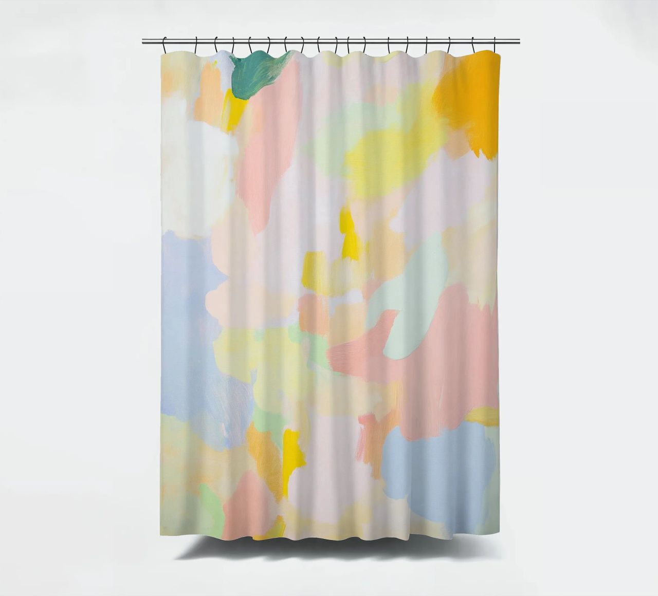 Abstrakt Rosa Licht Frühling Pastell Duschvorhang von Euphoria Theresa
