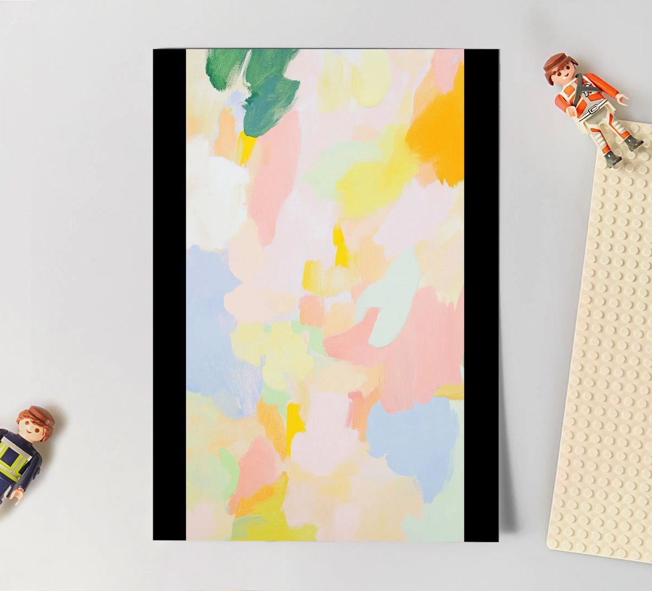 Abstrakt Rosa Licht Frühling Pastell Stickerbogen von Euphoria Theresa
