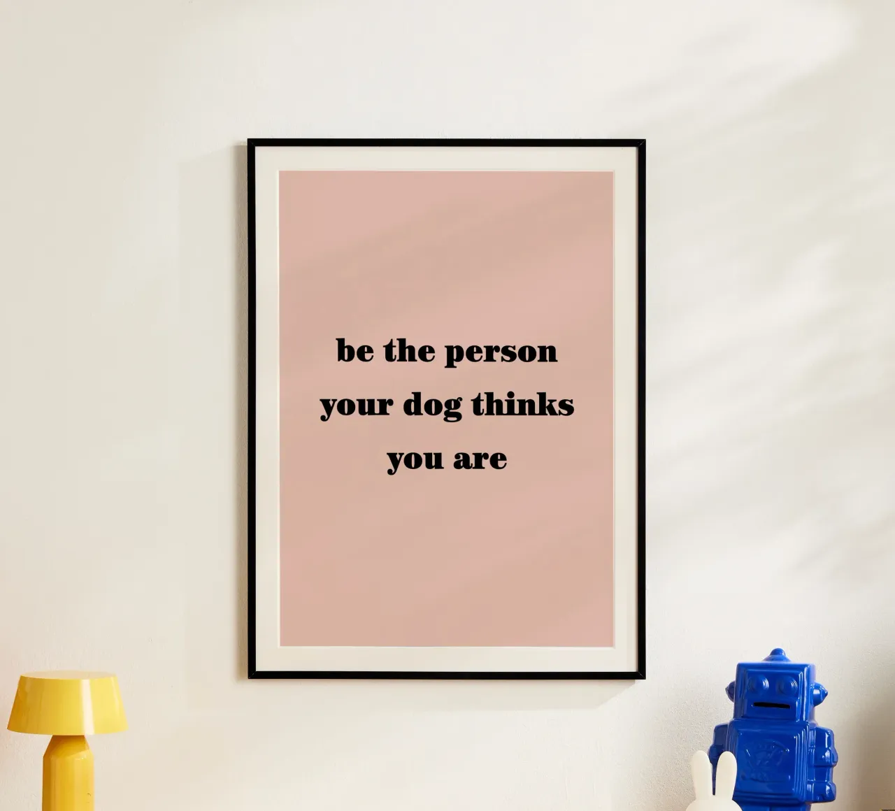 be the person poster con telaio in alluminio da WORD & WONDER