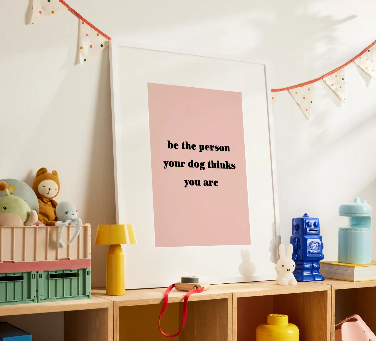 be the person poster con telaio in alluminio da WORD & WONDER