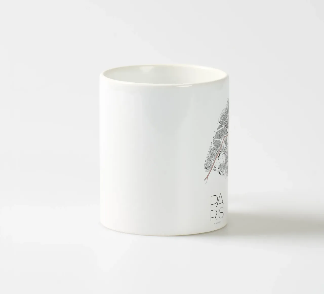 Mappa minimale di Parigi tazza in ceramica da MOOODZART