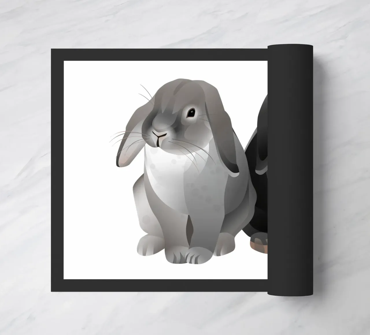 Due simpatici conigli zerbino da Schuhmann Design