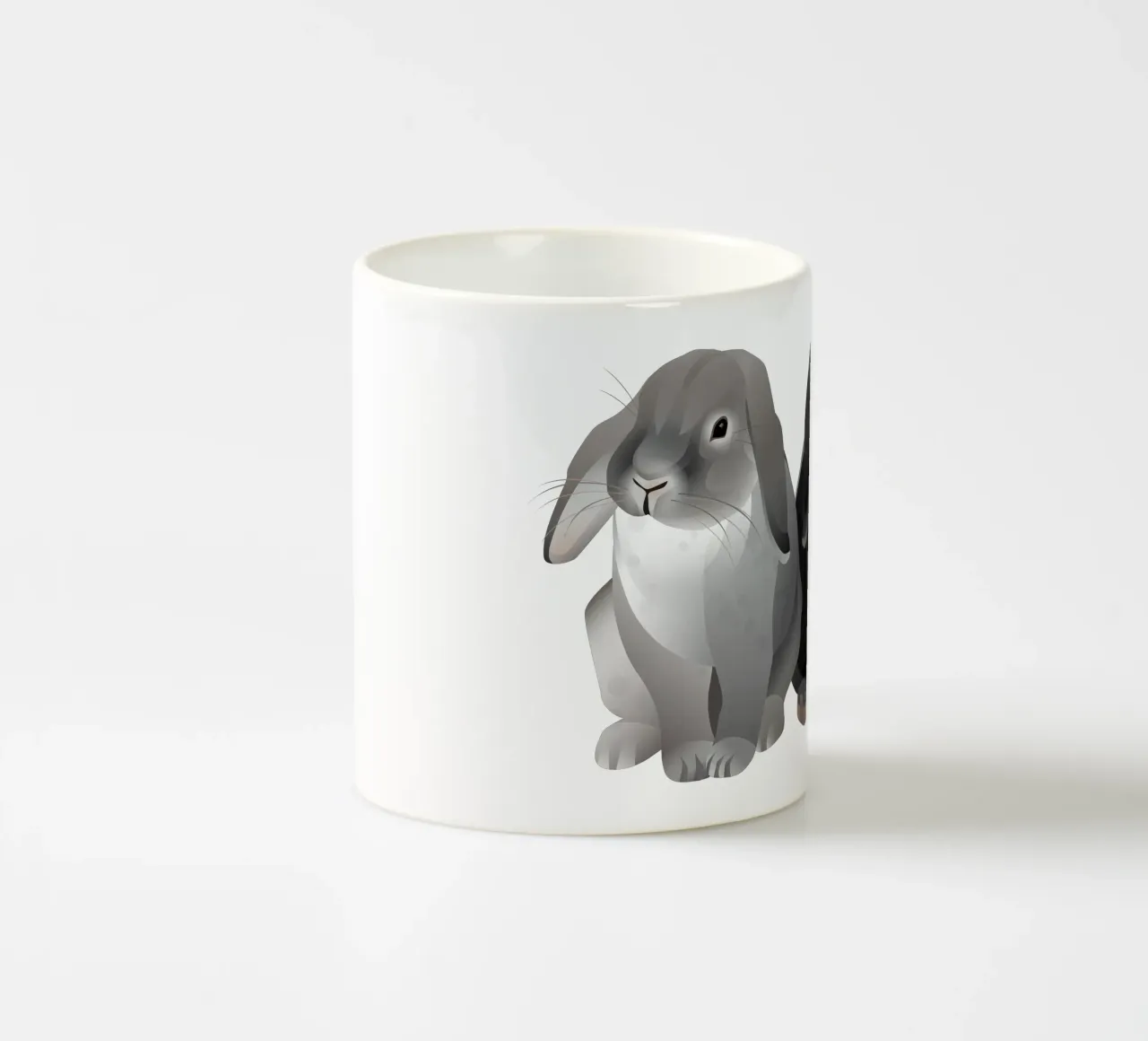 Two cute rabbits tazza in ceramica da Schuhmann Design