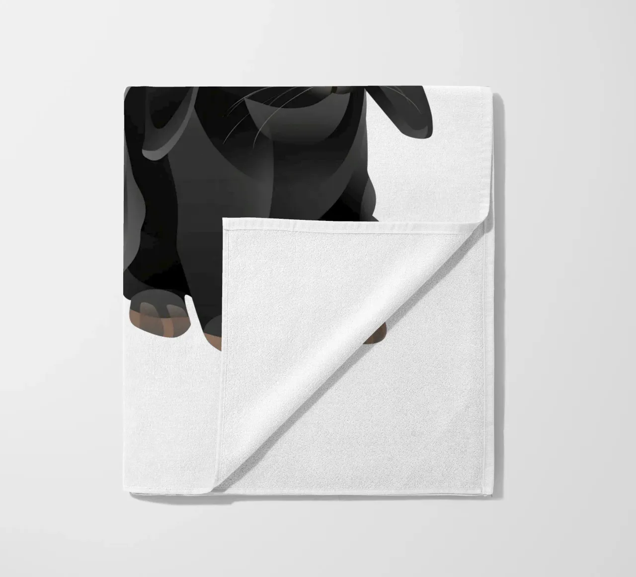 Two cute rabbits beach towel by Schuhmann Design