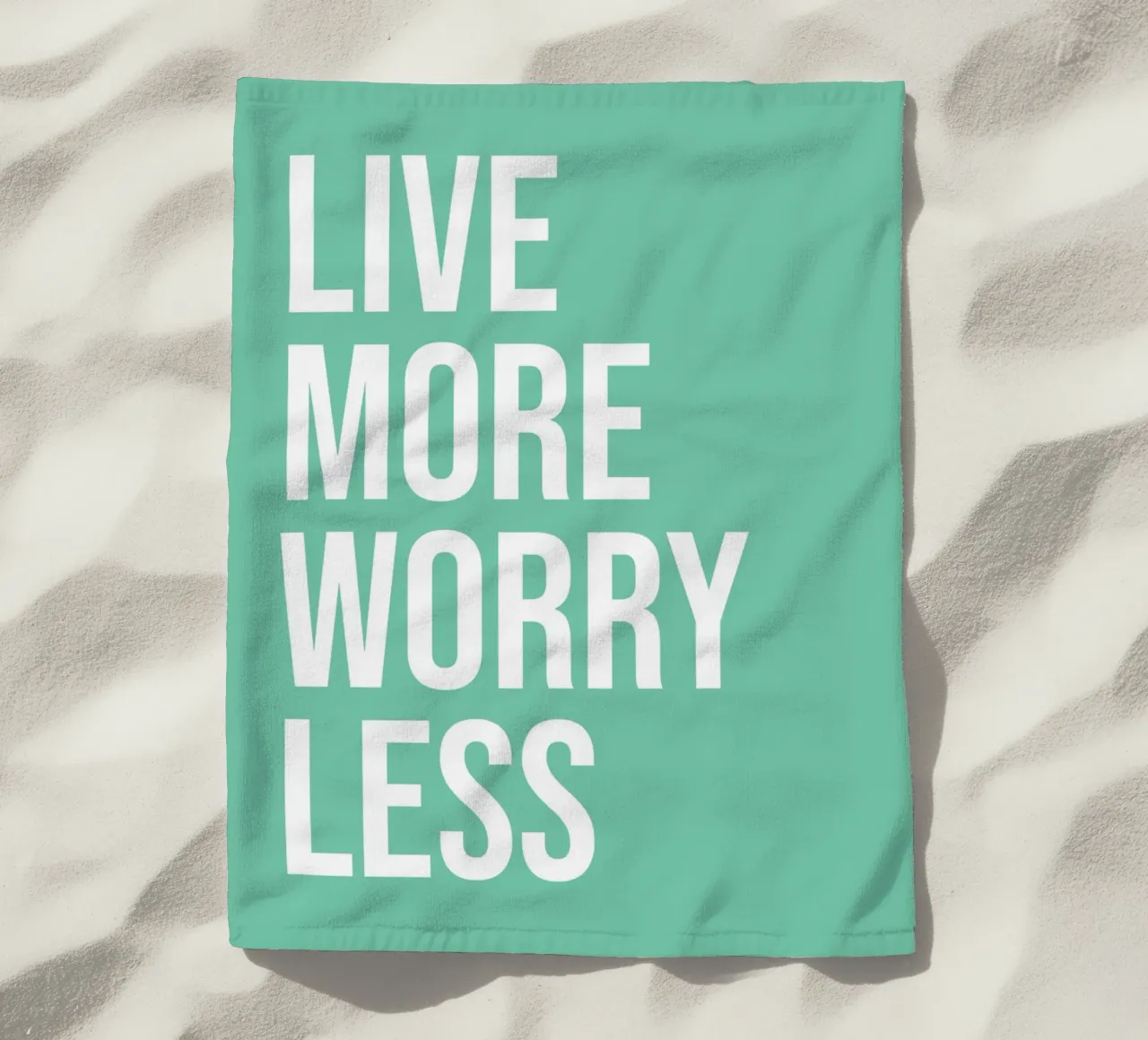 Live More Worry Less telo mare da WORD & WONDER