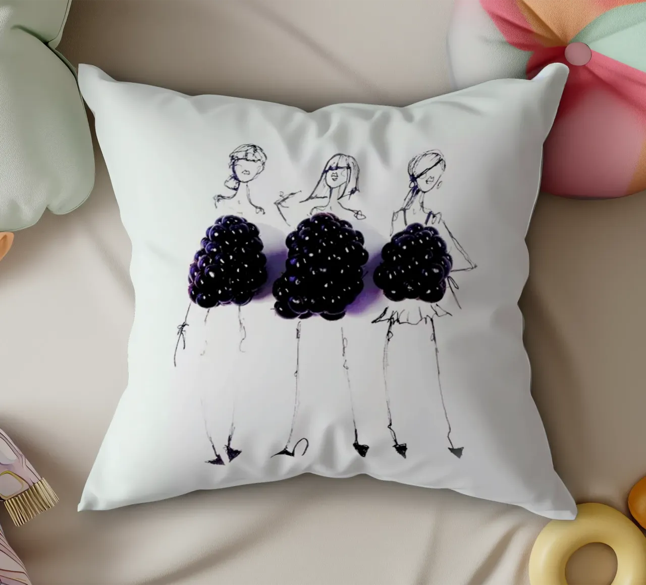 Berries cuscino da Gretchen Roehrs