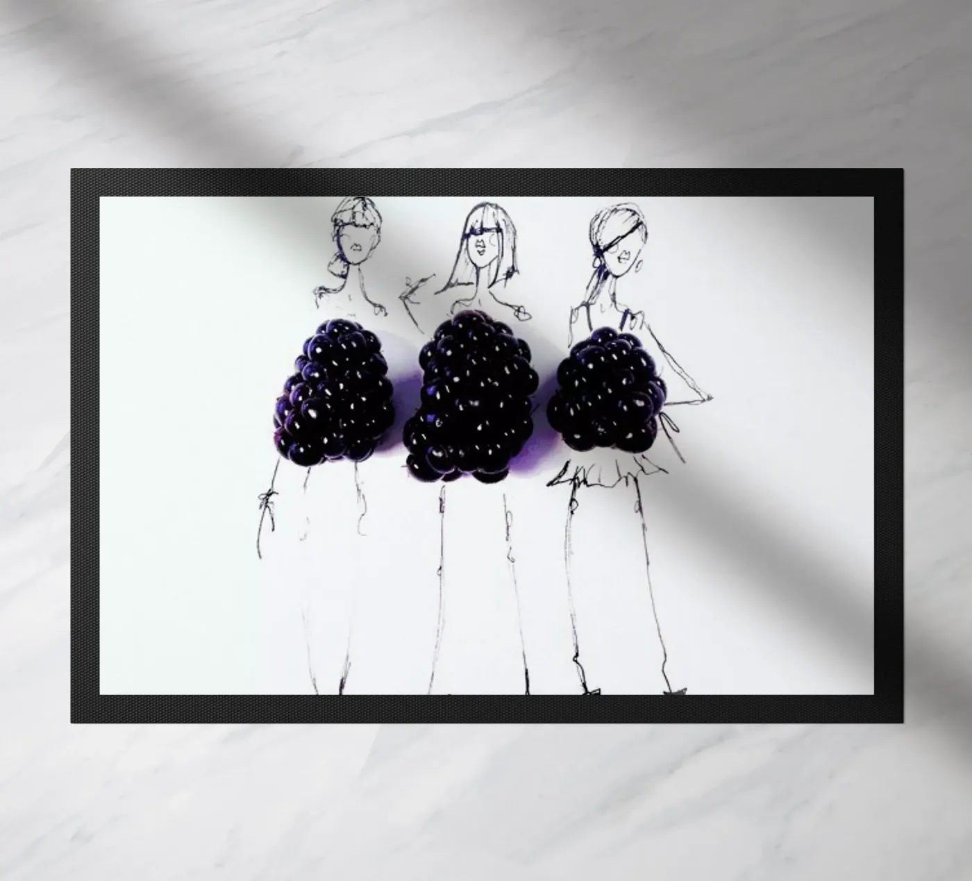 Berries doormat by Gretchen Roehrs