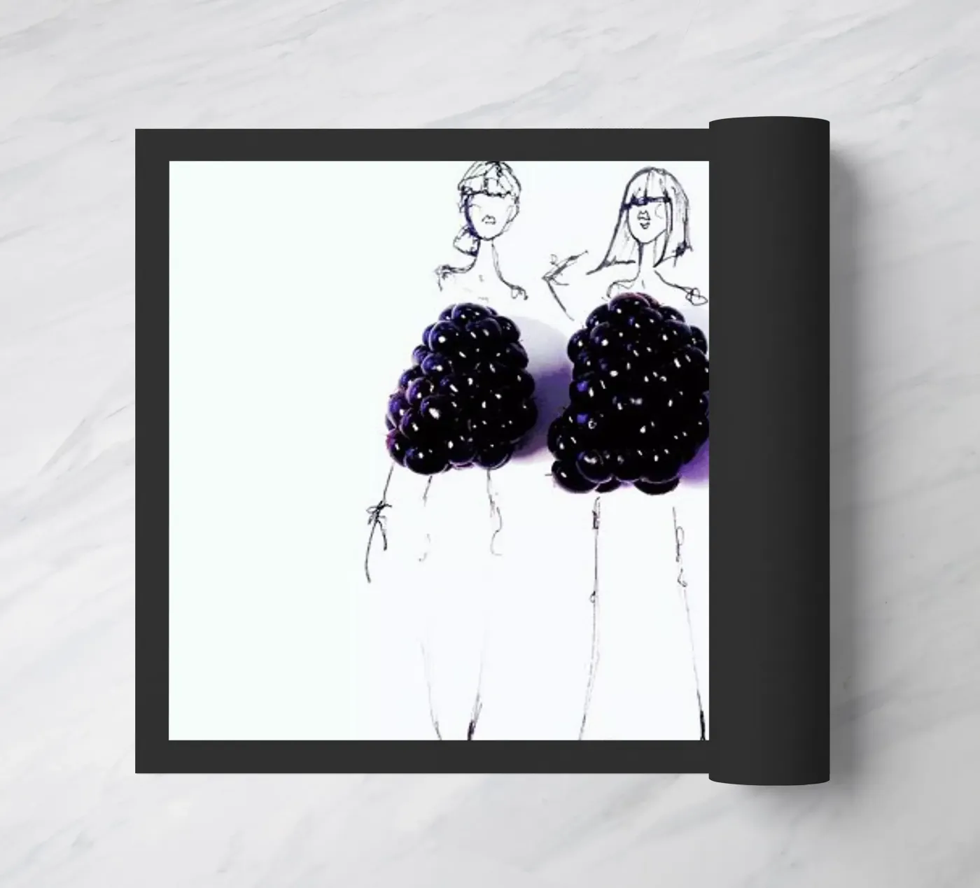 Berries doormat by Gretchen Roehrs