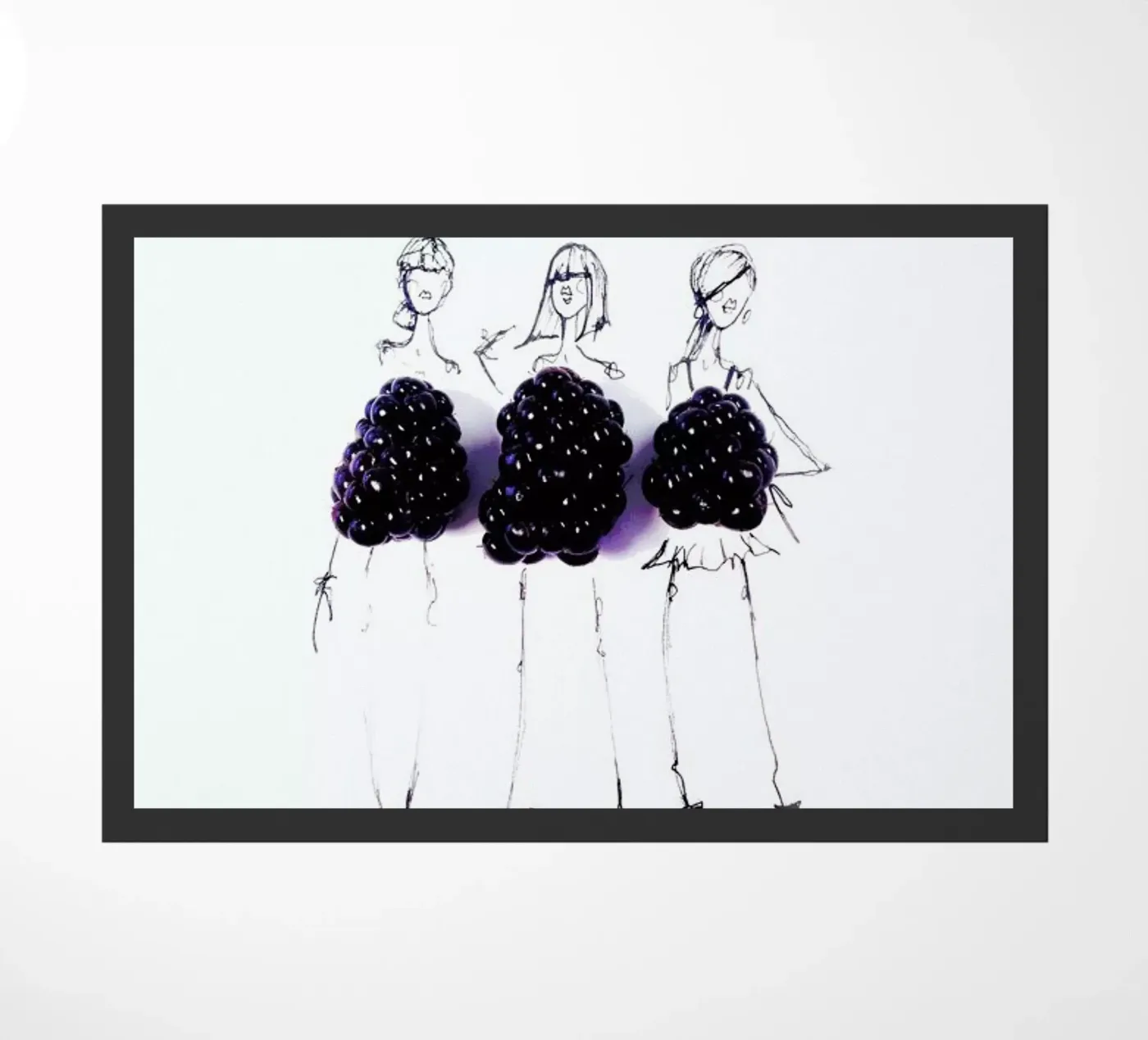 Berries doormat by Gretchen Roehrs