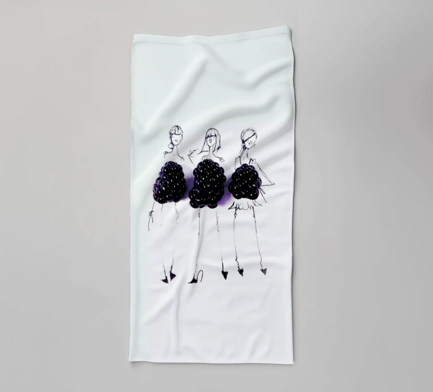 Berries badhanddoek van Gretchen Roehrs