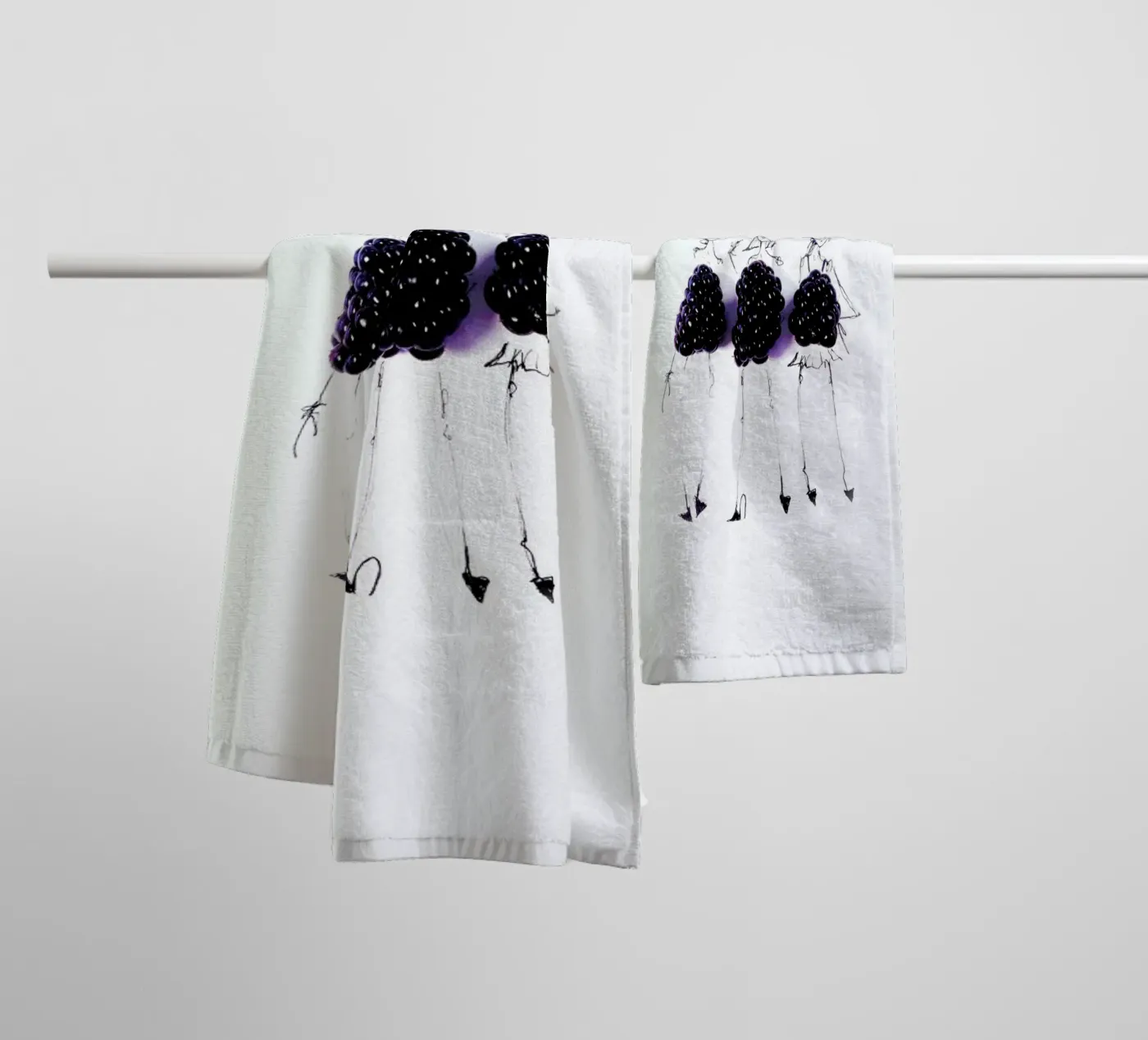 Berries badhanddoek van Gretchen Roehrs
