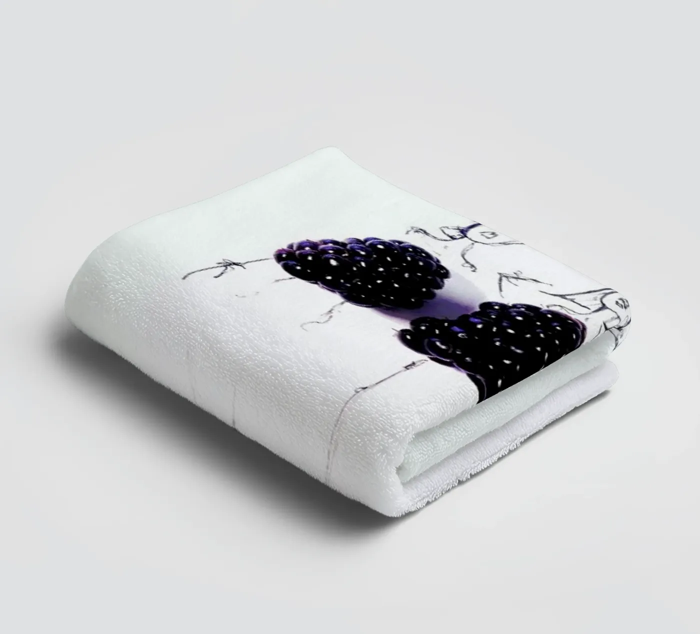 Berries badhanddoek van Gretchen Roehrs