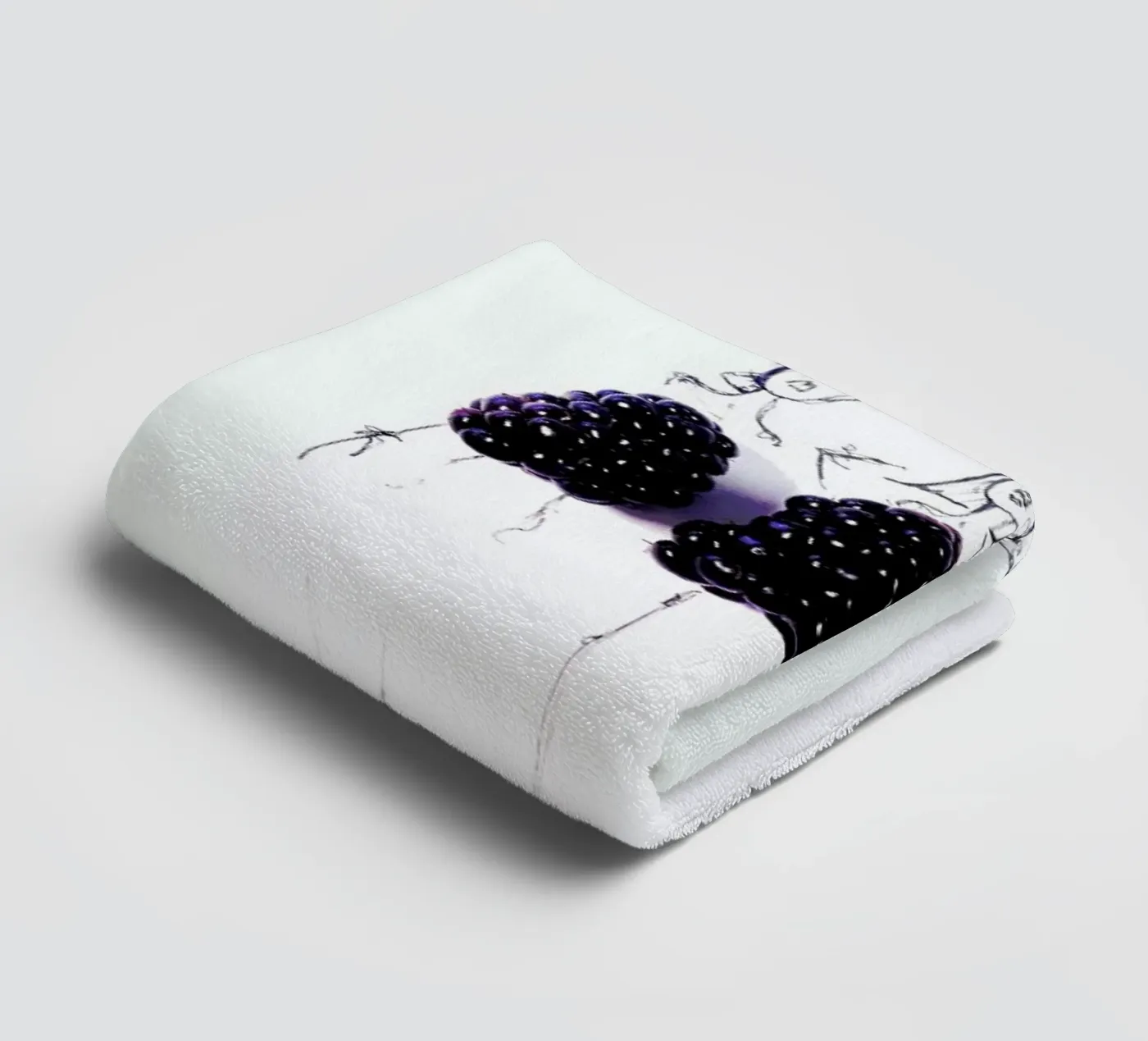 Berries badhanddoek van Gretchen Roehrs