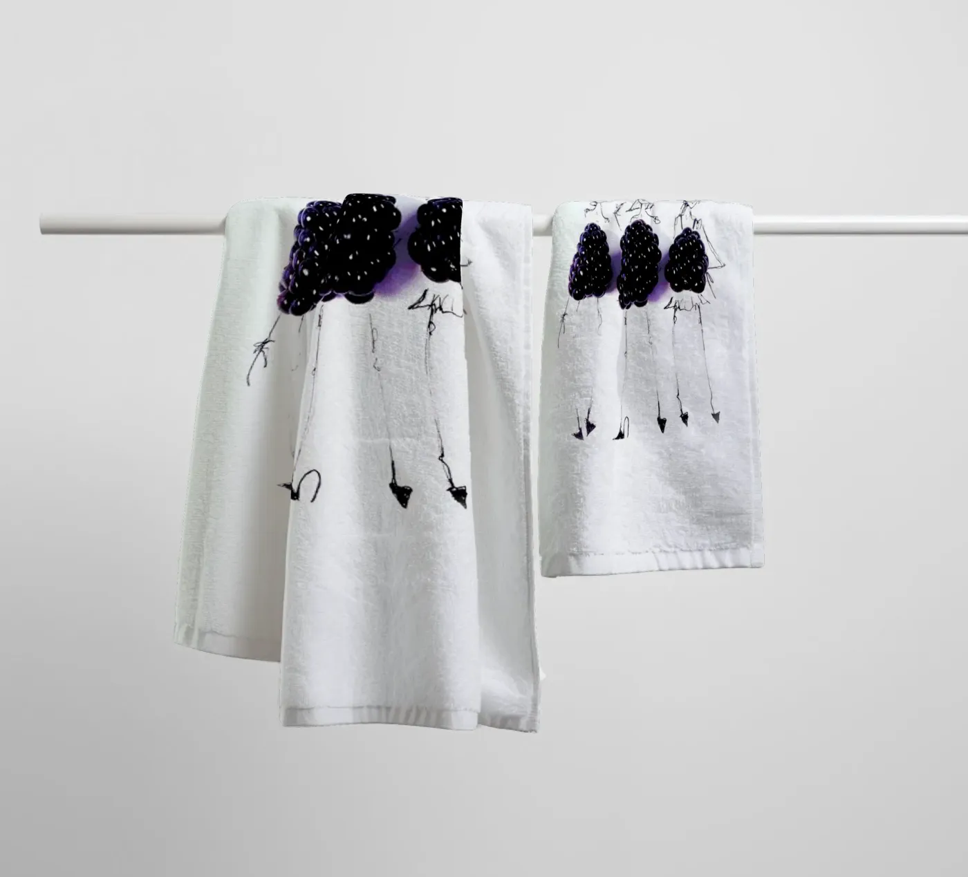 Berries badhanddoek van Gretchen Roehrs