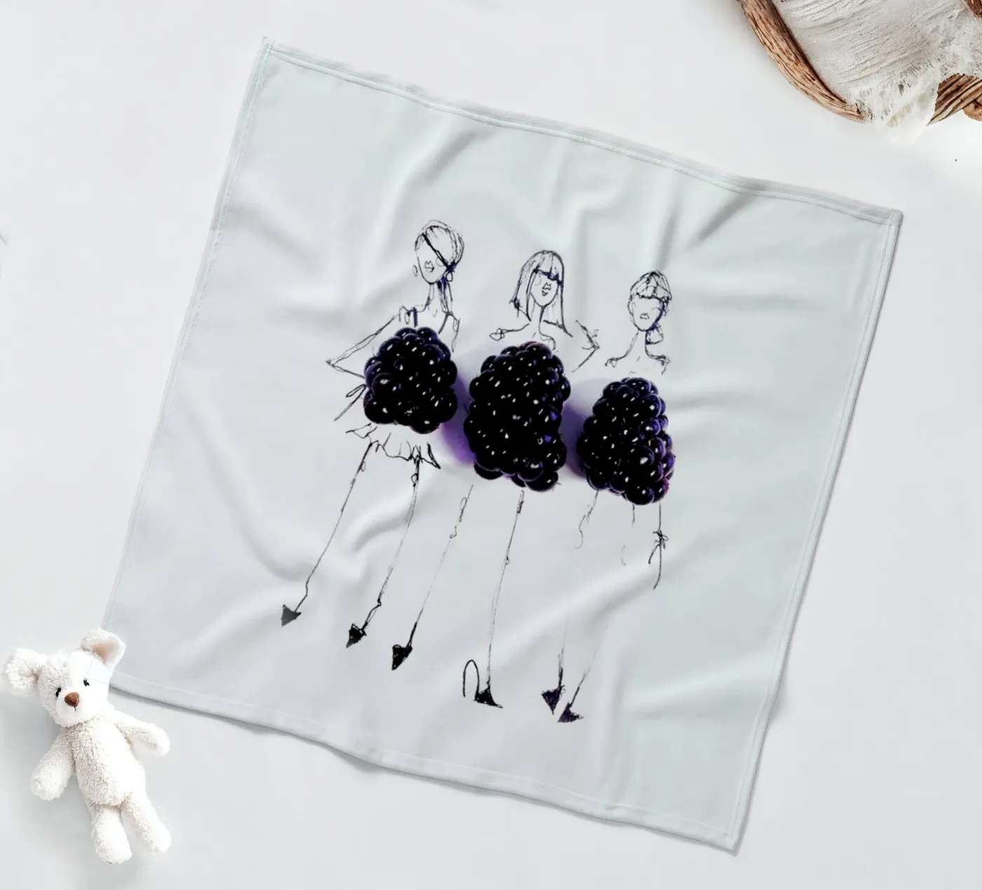 Berries fleecedeken van Gretchen Roehrs