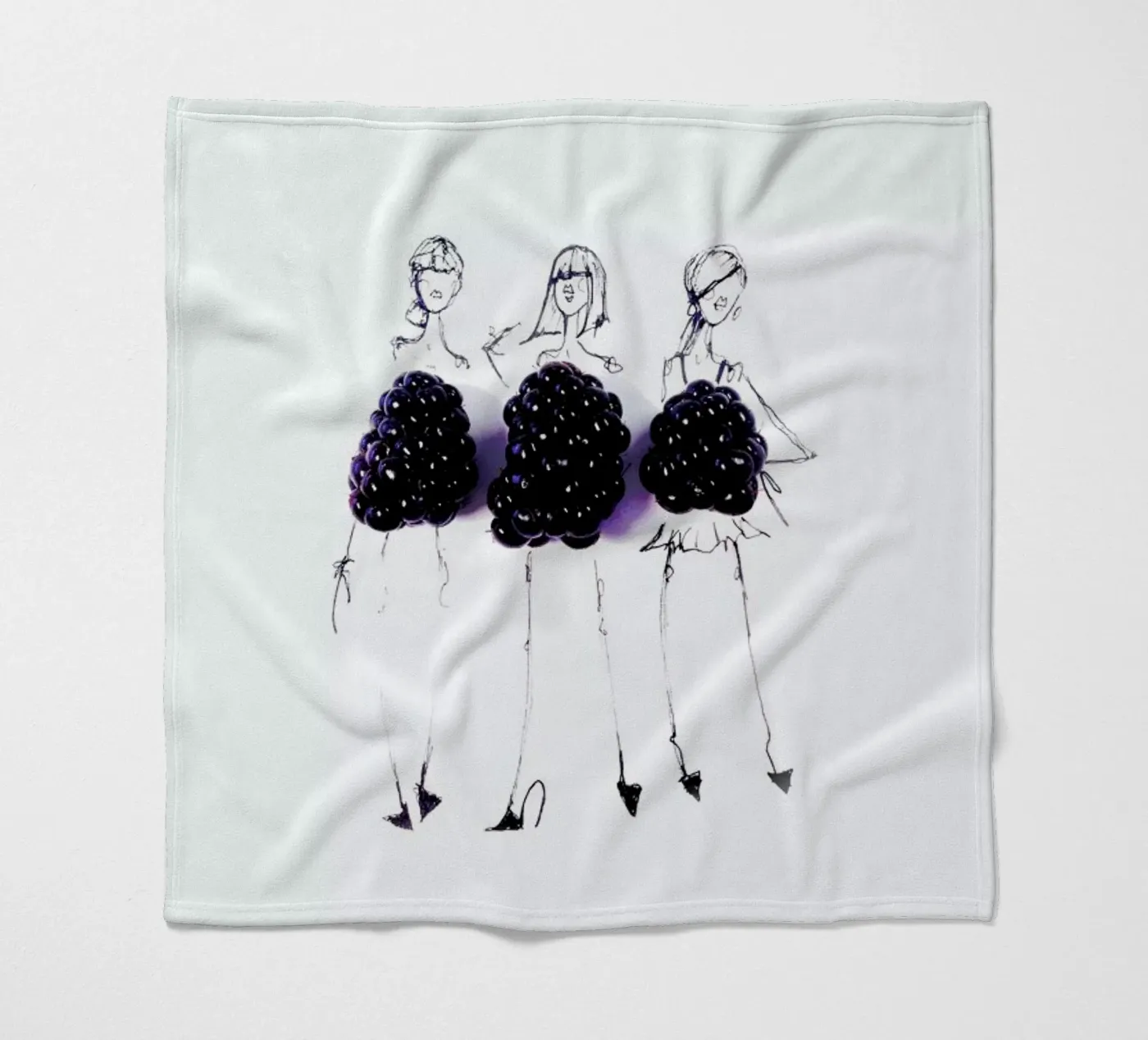 Berries fleecedeken van Gretchen Roehrs