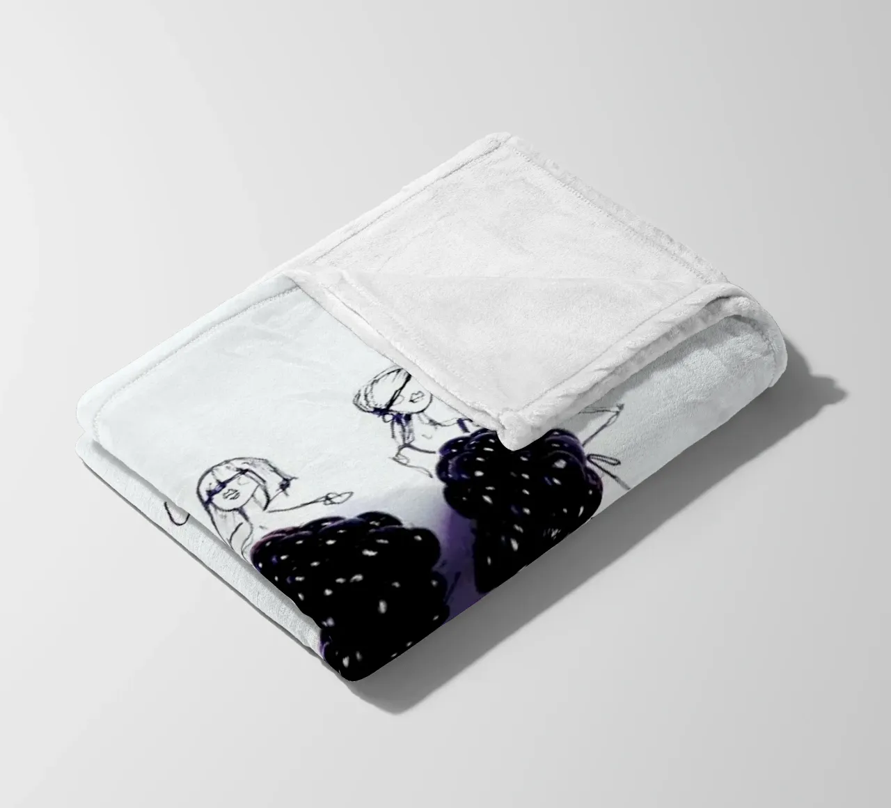 Berries Fleecedecke von Gretchen Roehrs