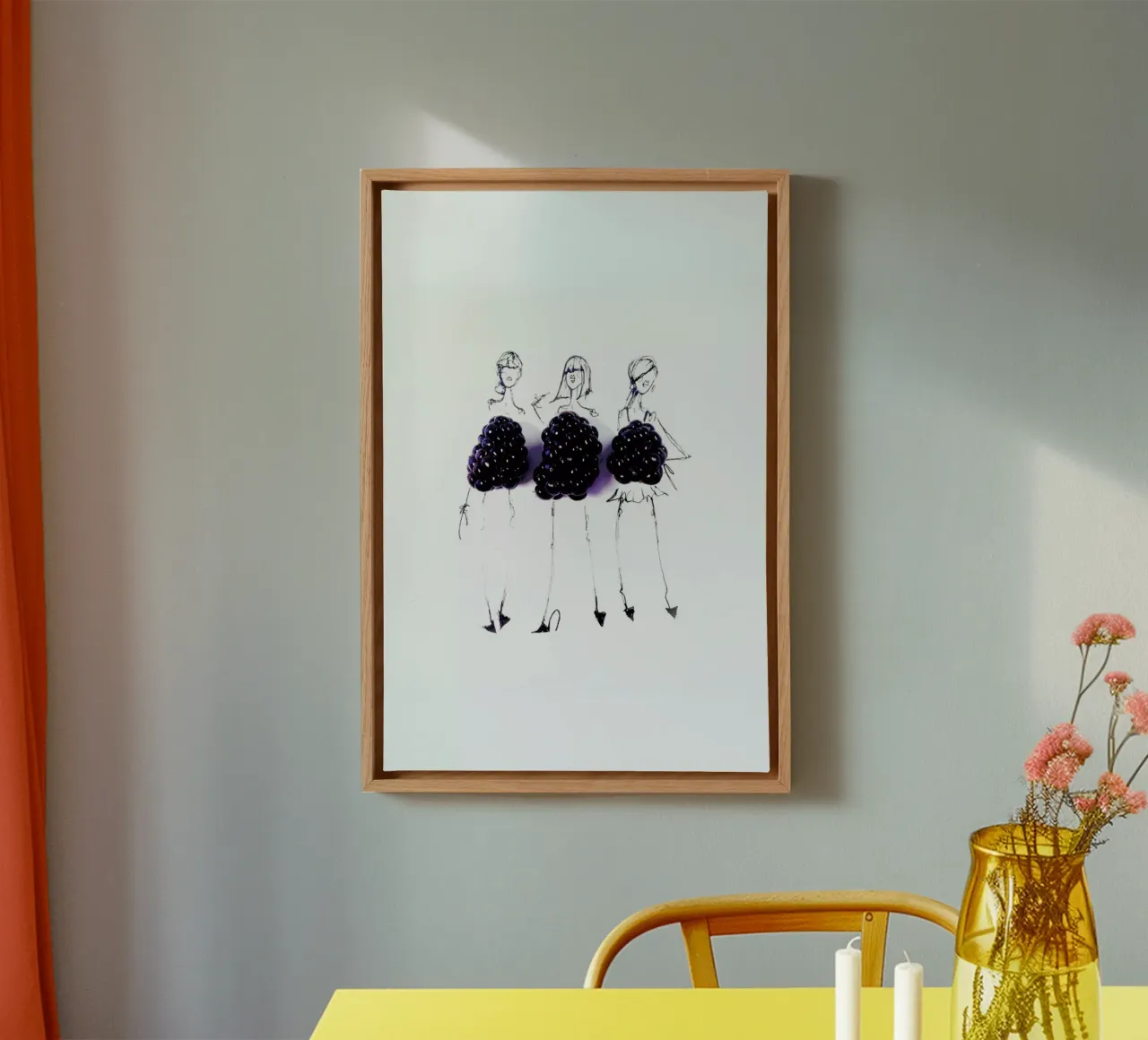 Berries tela da Gretchen Roehrs