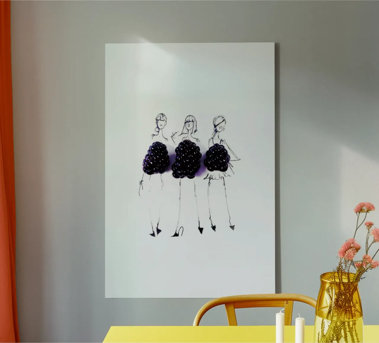 Berries tela da Gretchen Roehrs