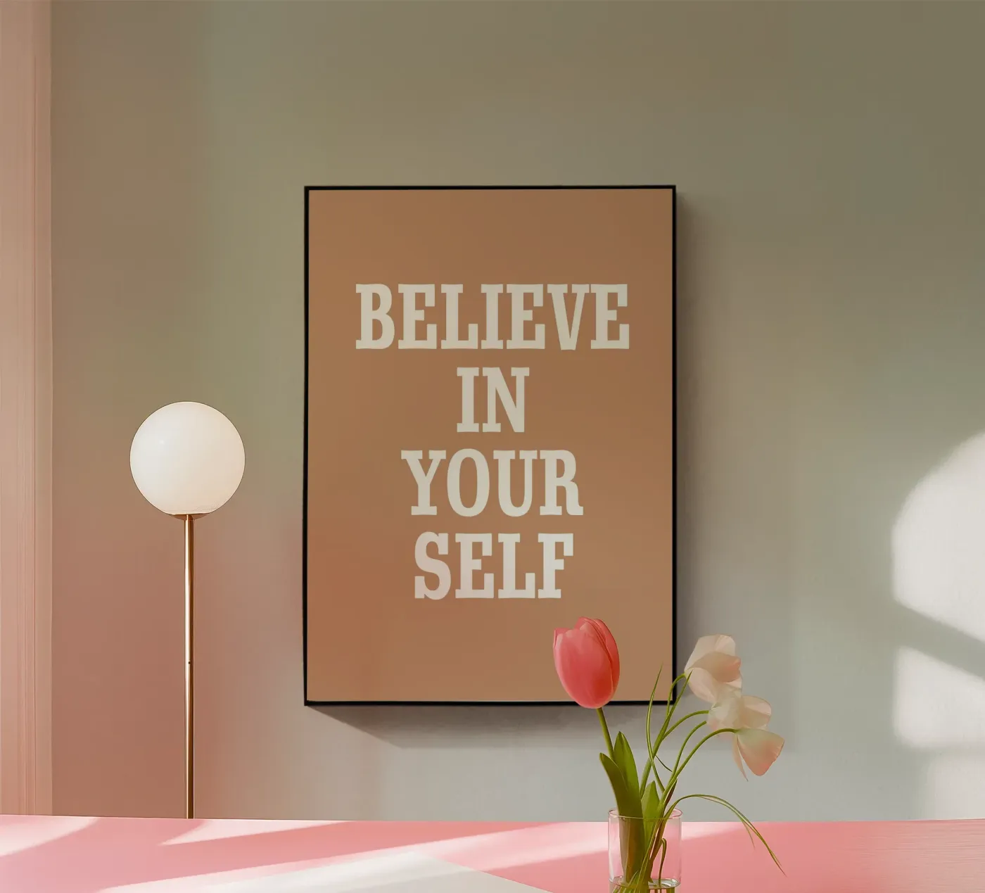 Believe in your self plexiglass da WORD & WONDER