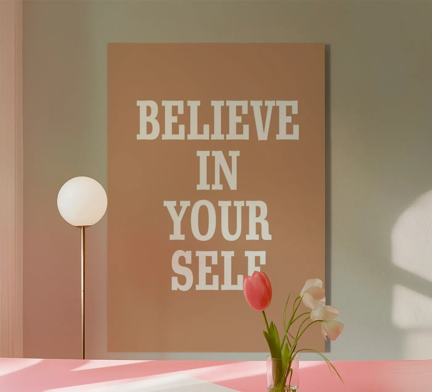 Believe in your self plexiglass da WORD & WONDER