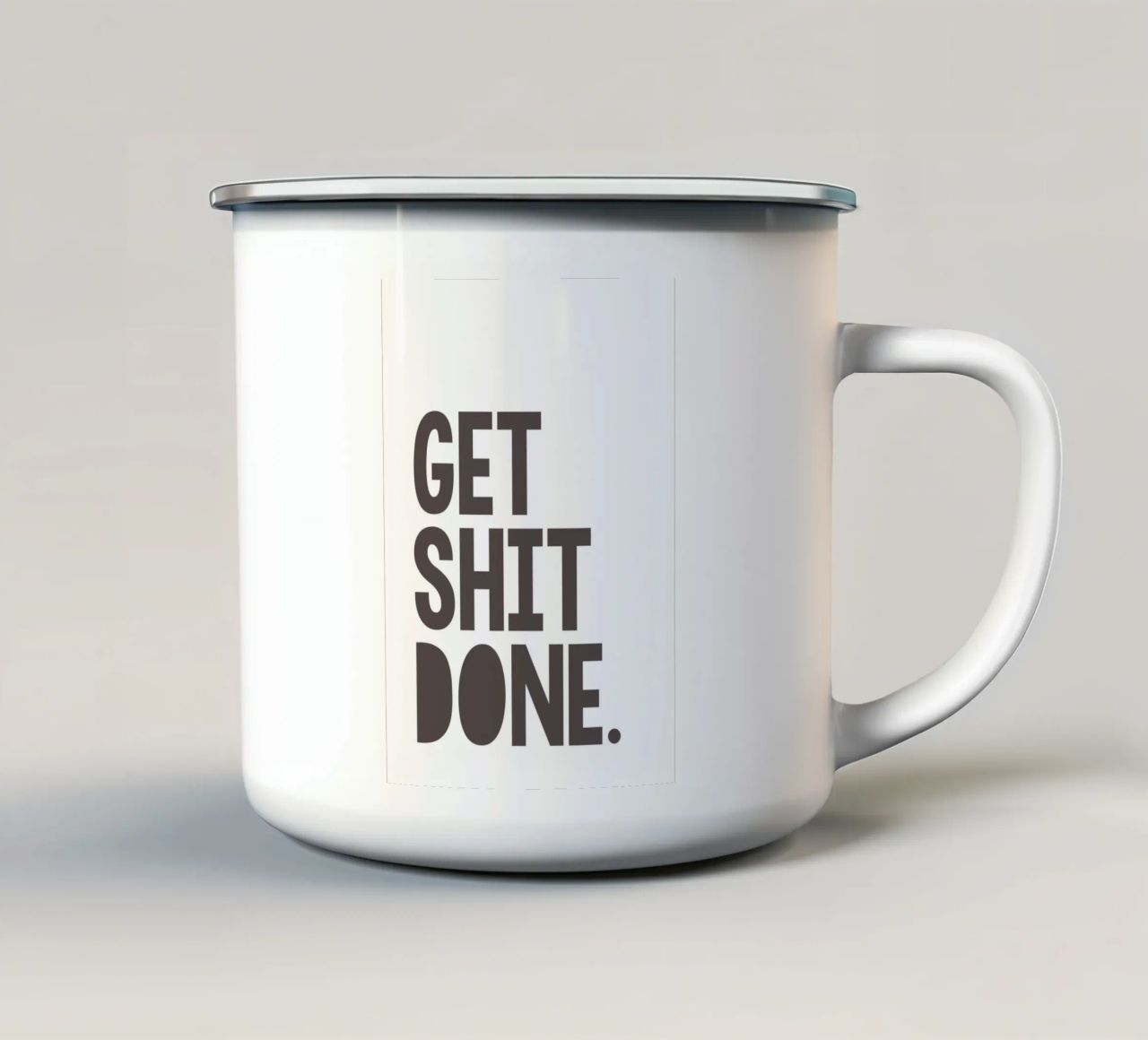 Get Shit Done tazza in smalto da WORD & WONDER