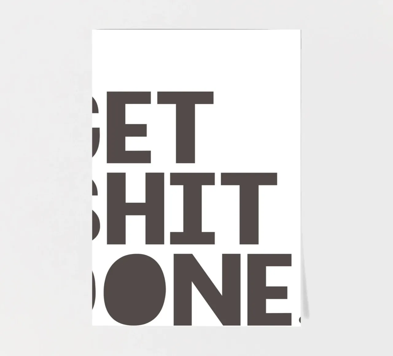 Get Shit Done planche autocollant de WORD & WONDER