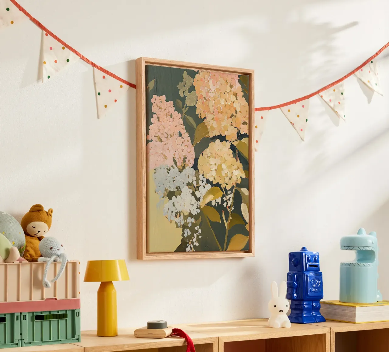 Grazia di metà secolo in fiore tela con Cornice a cassetta da Euphoria Theresa