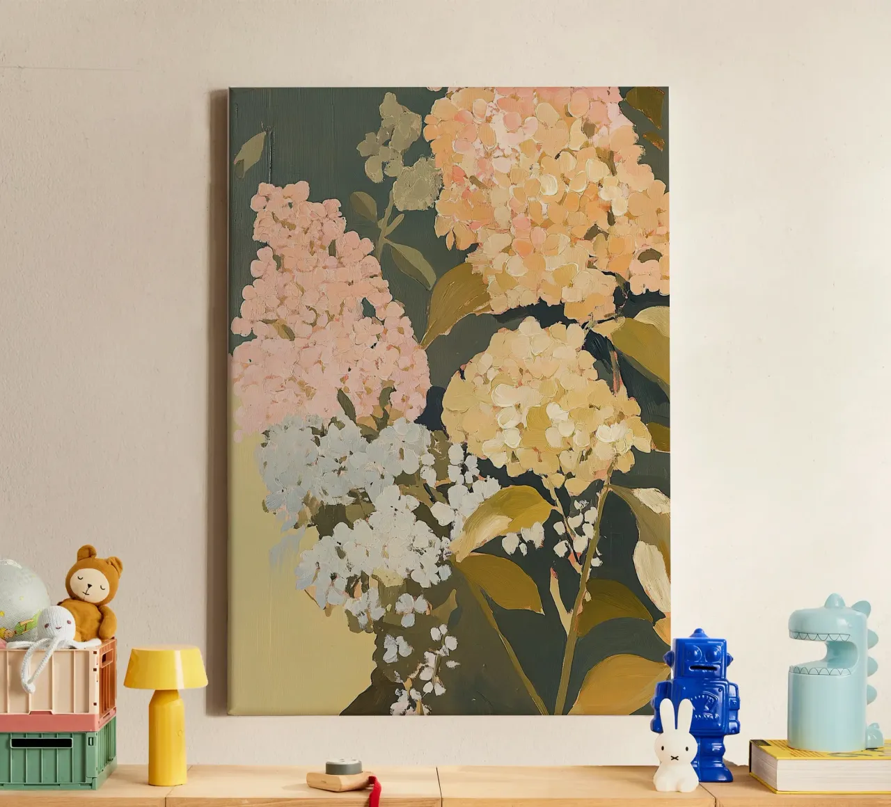 Grazia di metà secolo in fiore tela con Cornice a cassetta da Euphoria Theresa