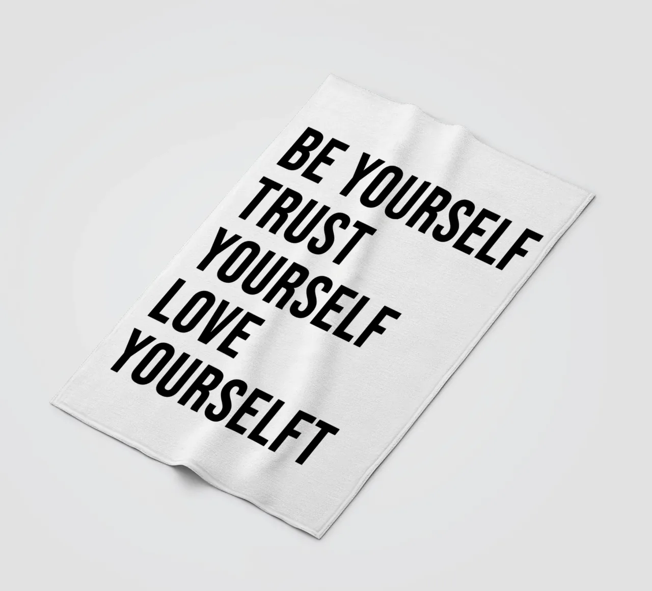 Be Yourself, Trust Yourself, Love Yourself. coperta in pile da WORD & WONDER