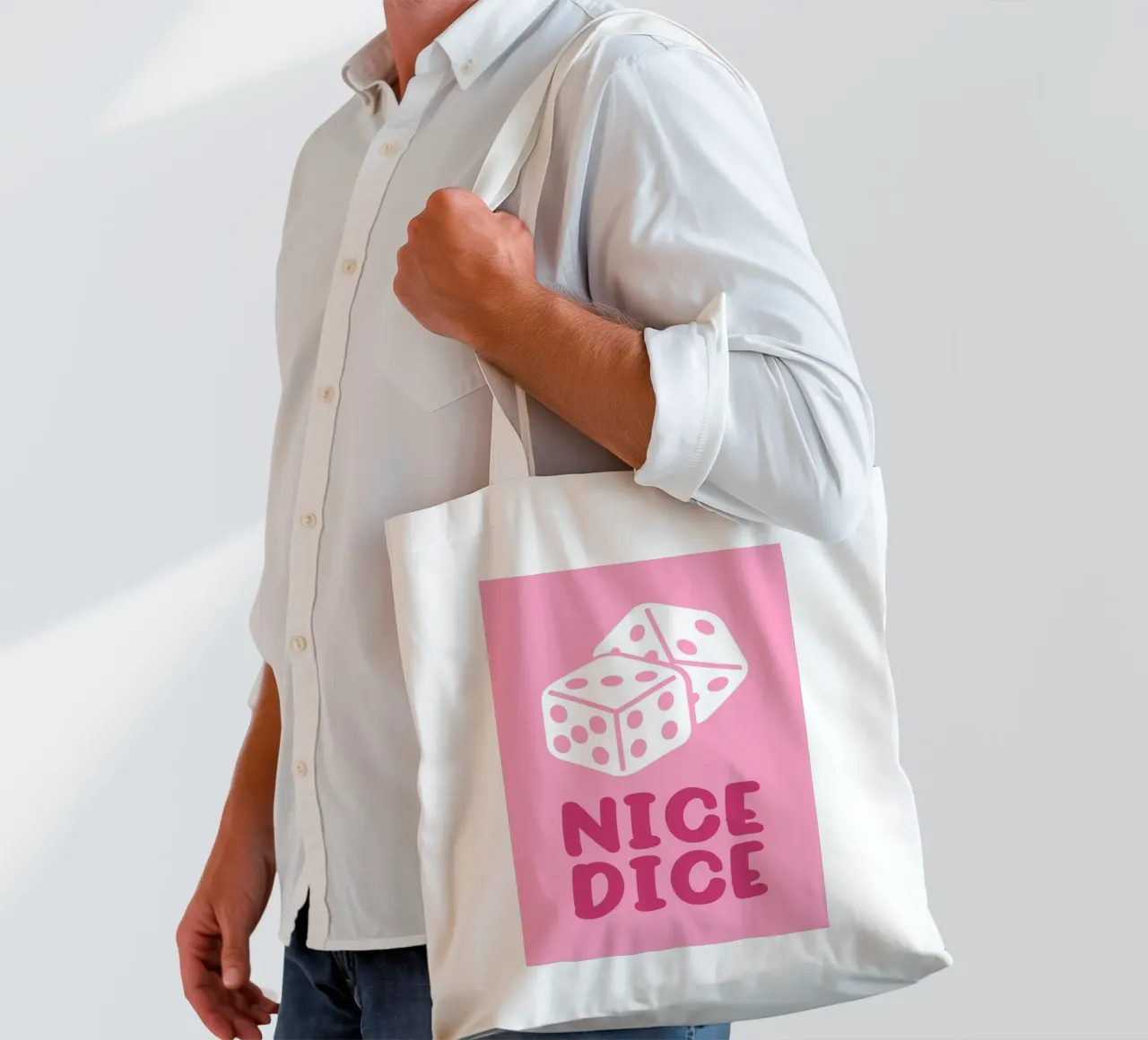 Nice Dice borsa in juta da WORD & WONDER