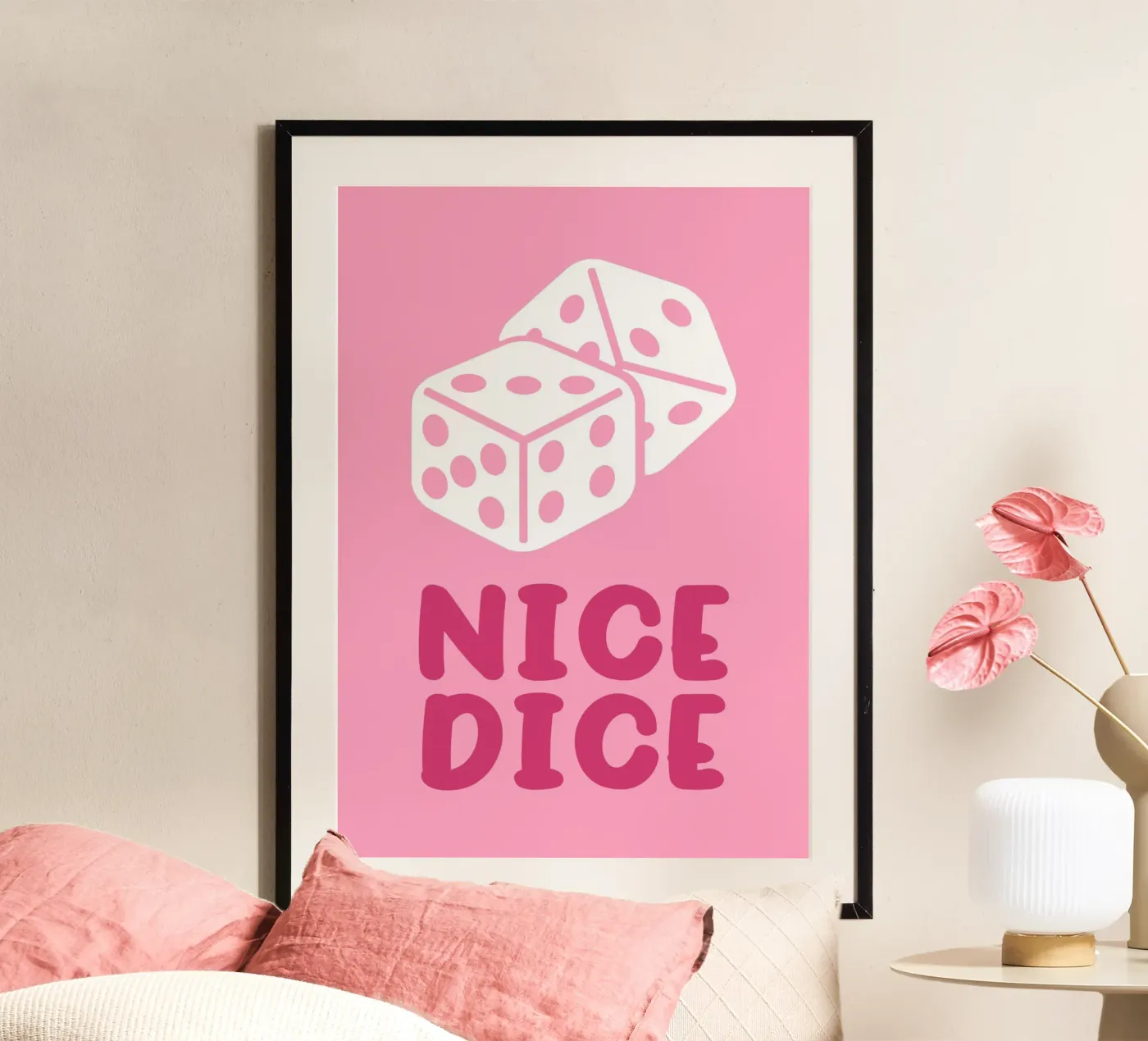 Nice Dice Poster von WORD & WONDER