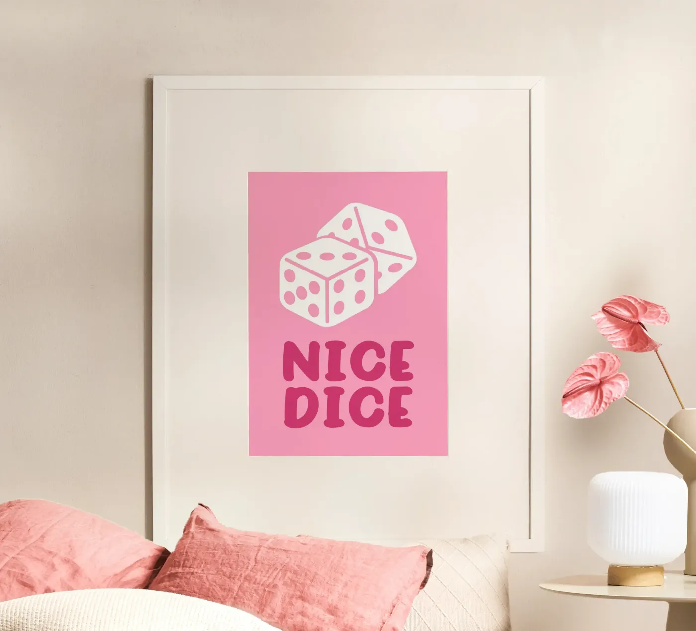 Nice Dice Poster von WORD & WONDER