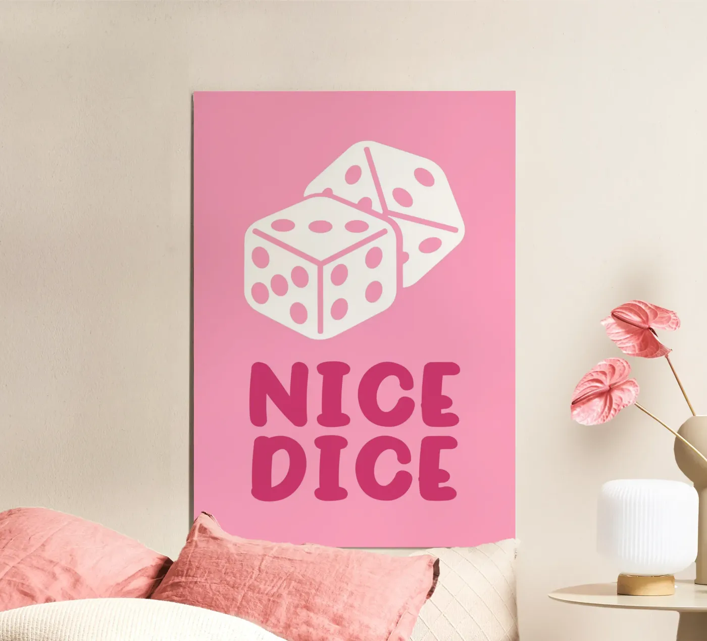 Nice Dice Poster von WORD & WONDER