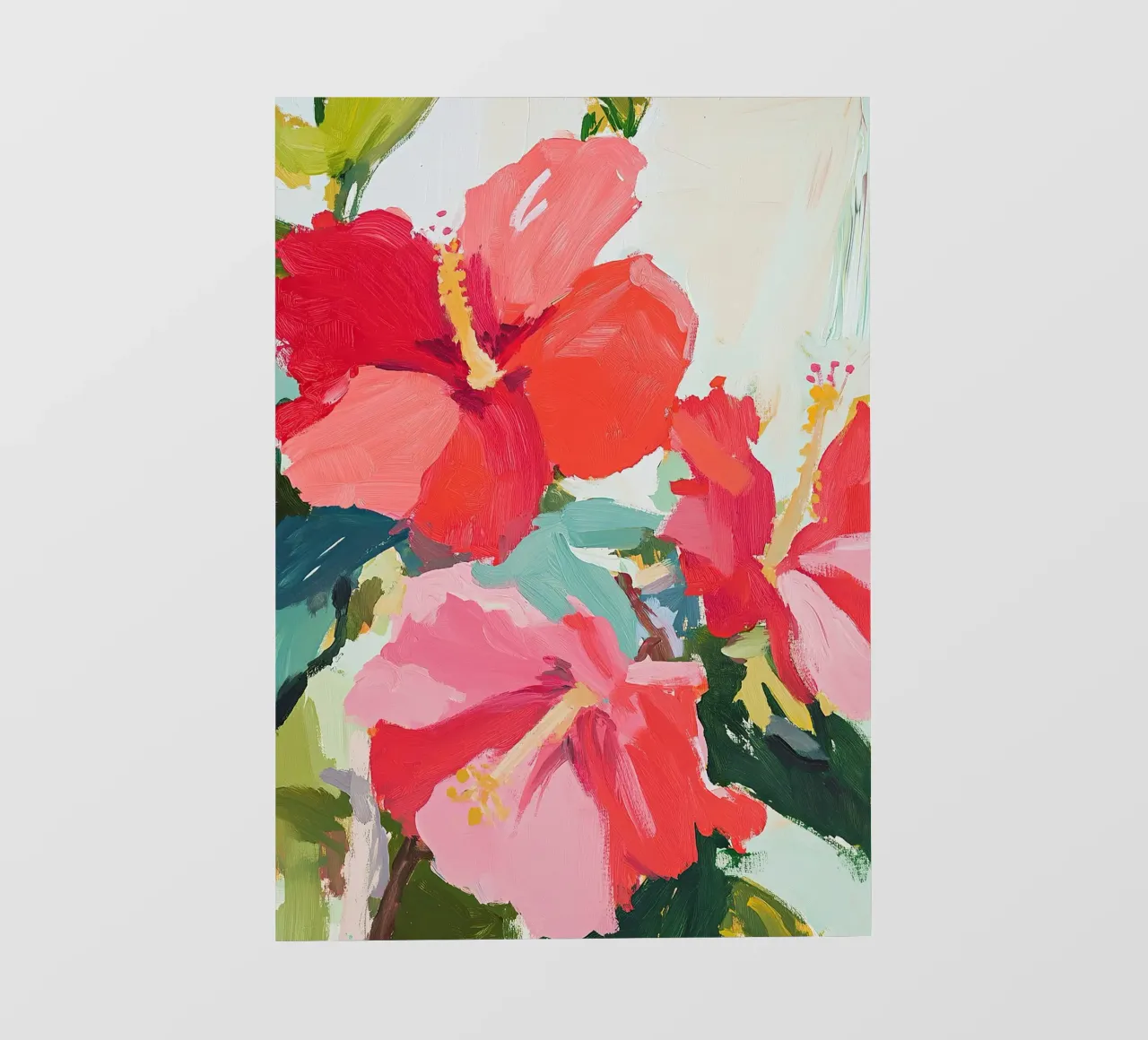 Fiammate botaniche: Ibisco rosso in fiore pellicola backlit da Euphoria Theresa