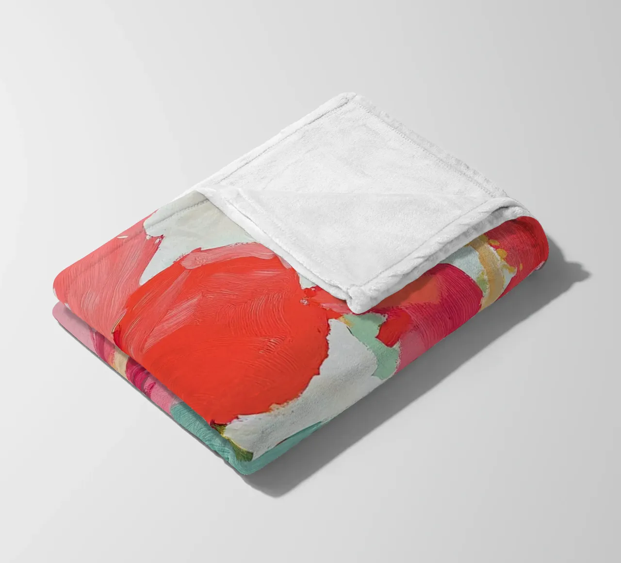 Fiammate botaniche: Ibisco rosso in fiore coperta in pile da Euphoria Theresa