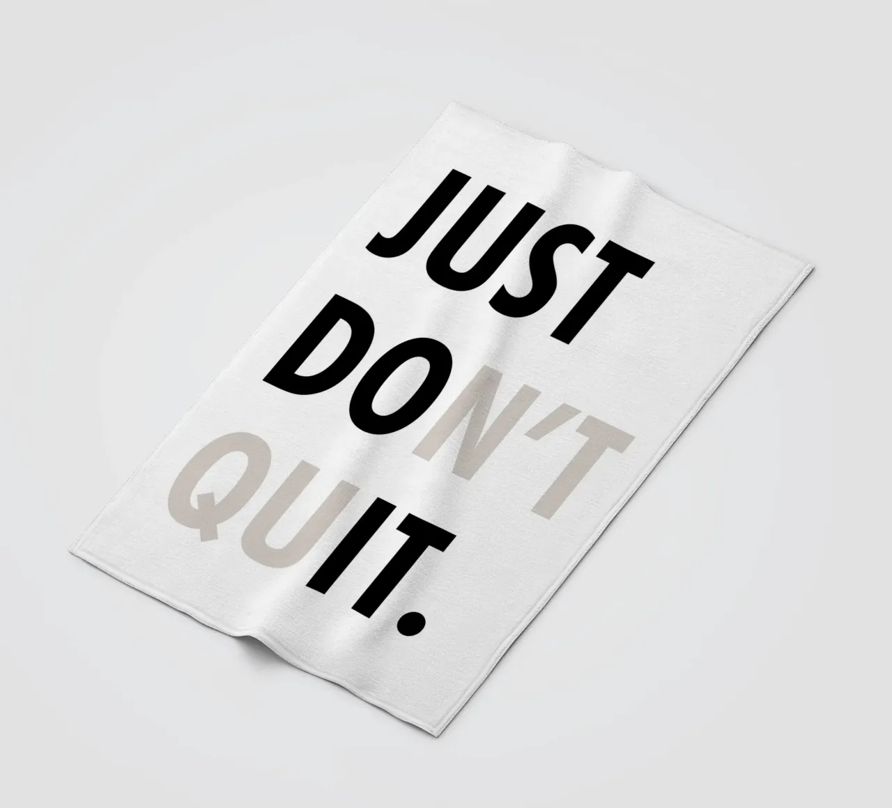 Just Don't Quit coperta in pile da WORD & WONDER