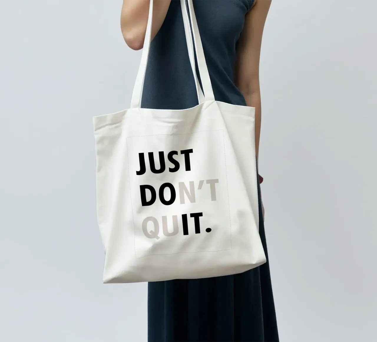 Just Don't Quit Jutebeutel von WORD & WONDER