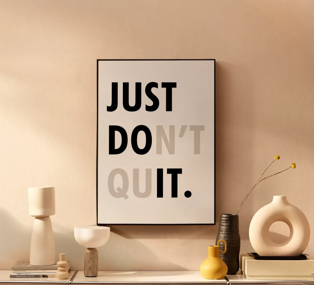 Just Don't Quit plexiglass da WORD & WONDER