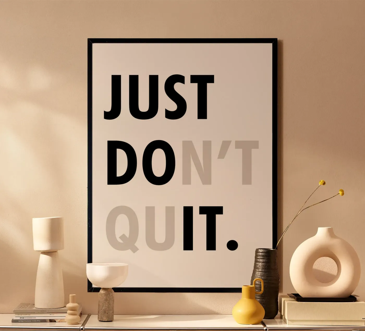 Just Don't Quit poster da WORD & WONDER