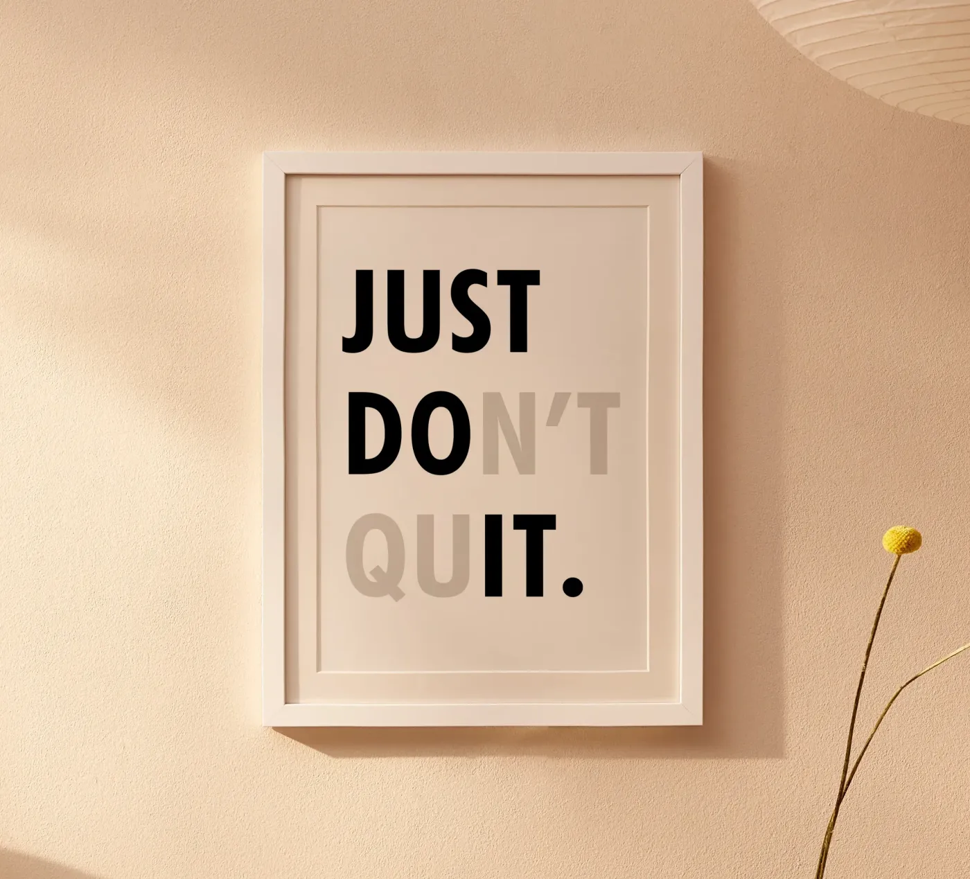 Just Don't Quit poster da WORD & WONDER