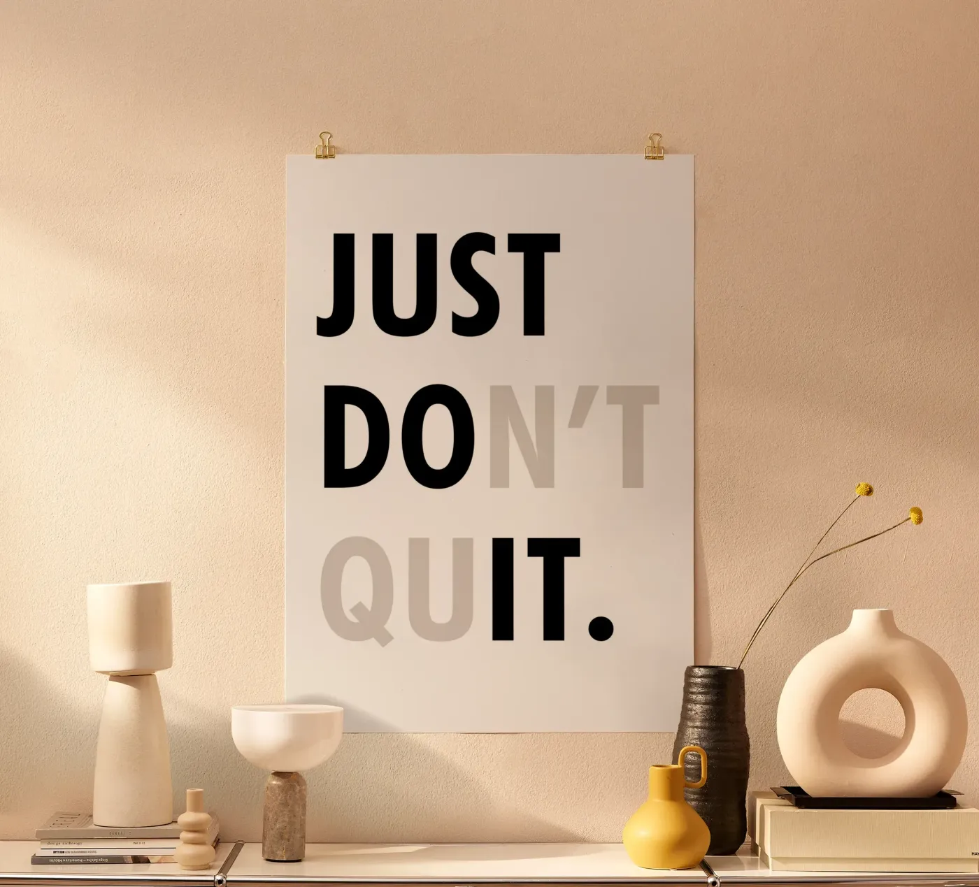 Just Don't Quit poster da WORD & WONDER