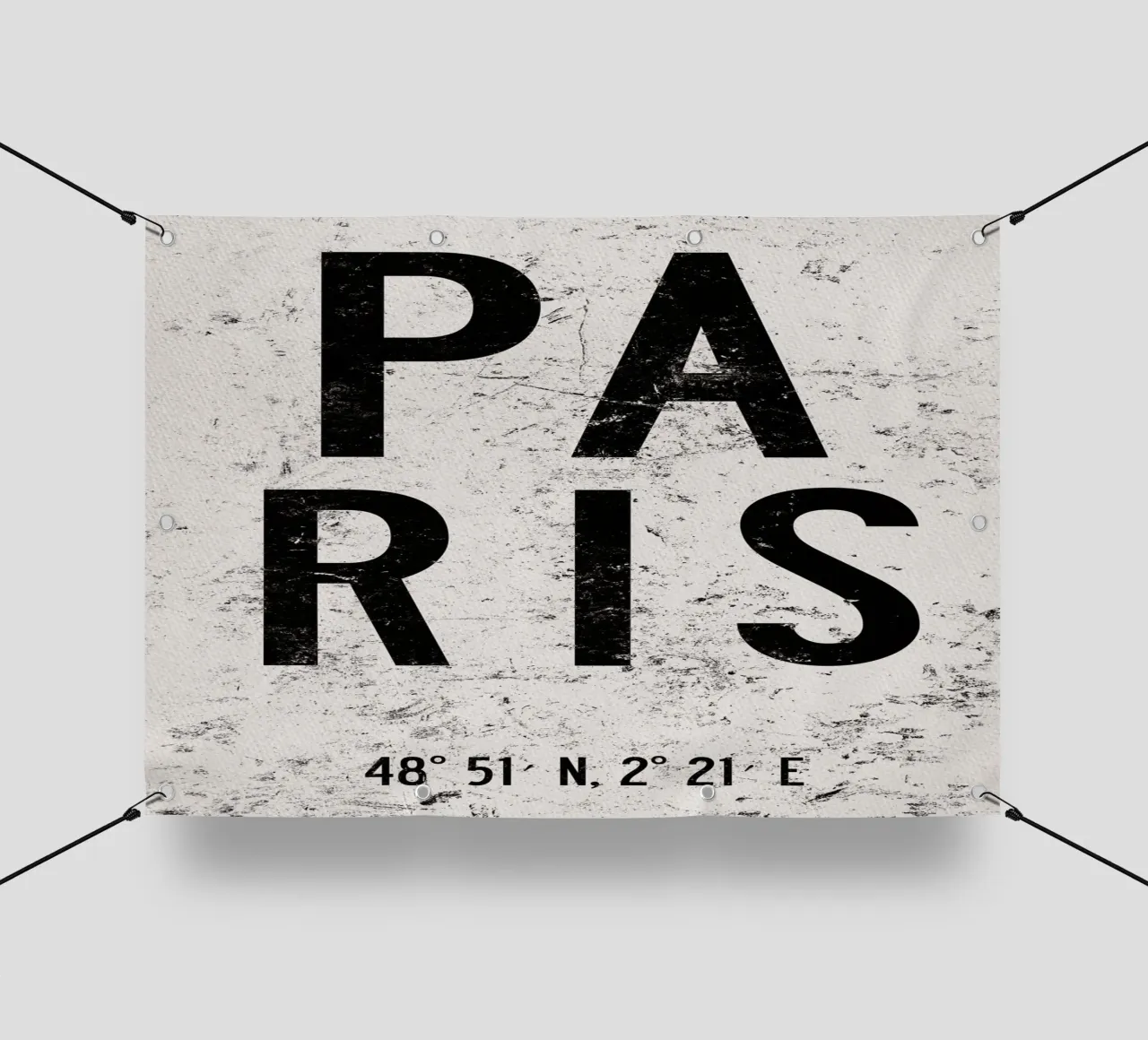 Tipografie PARIS telo in pvc da MOOODZART