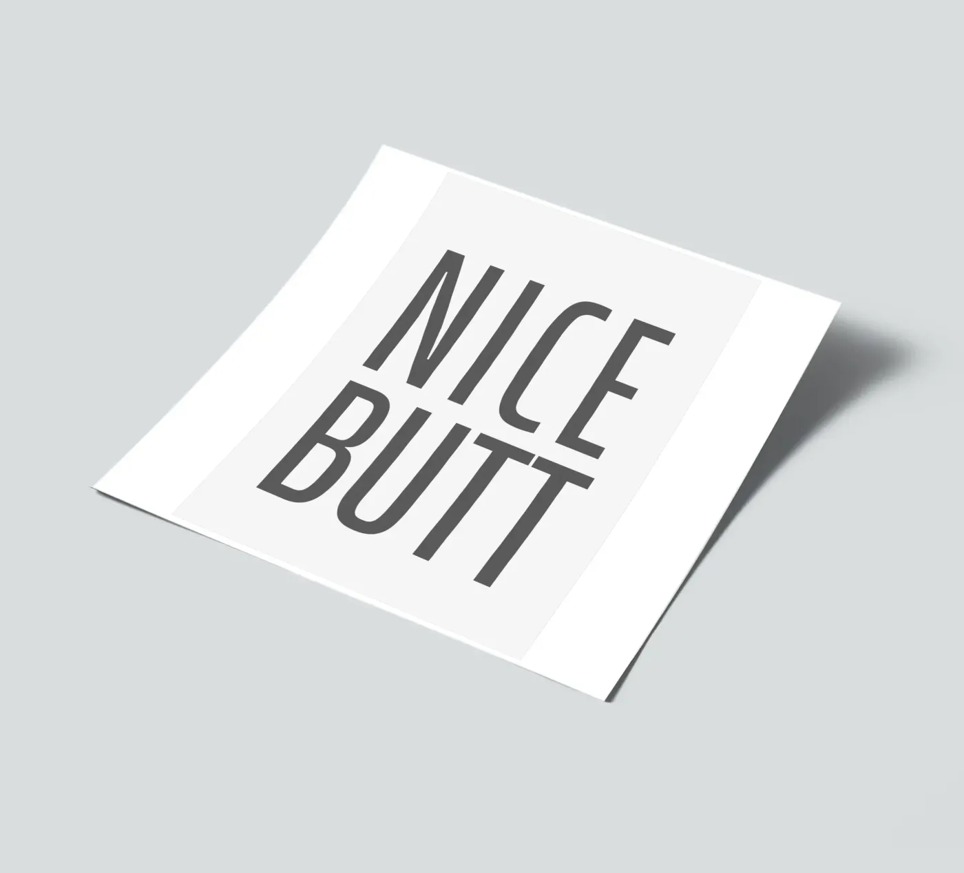 Nice Butt sticker sheet by WORD & WONDER